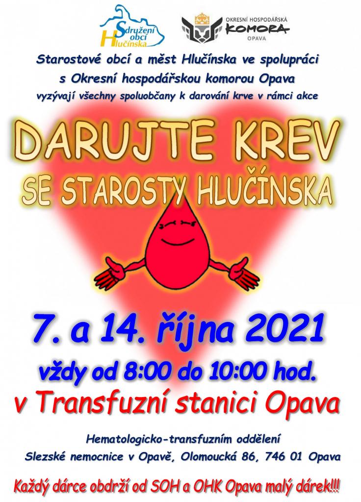 Darujte krev se starosty Hlučínska 