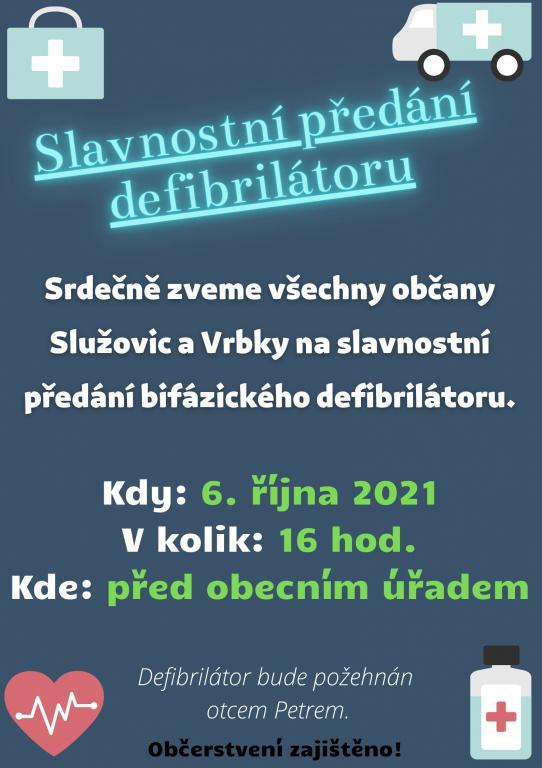 Slavnostní předání defiblirátoru 