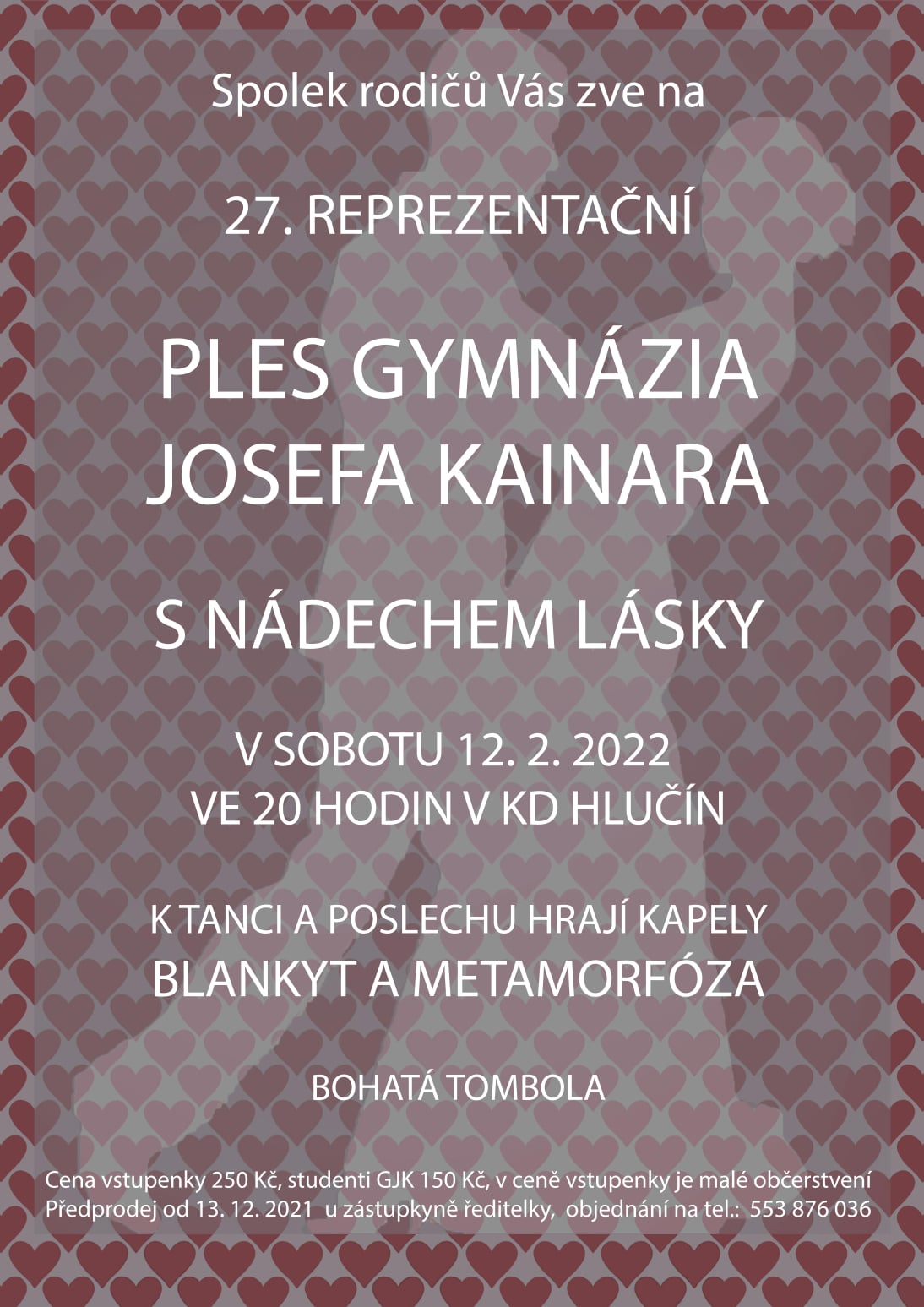 27. reprezentační PLES GYMNÁZIA JOSEFA KAINARA