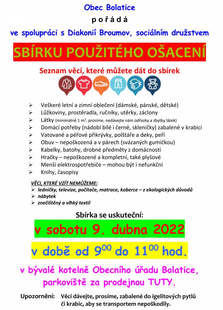 Sbírka použitého oblečení 