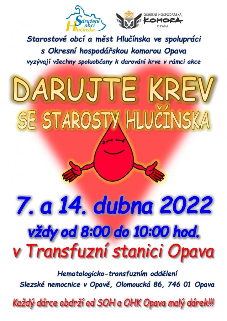 Daruj krev se starosty Hlučínska 