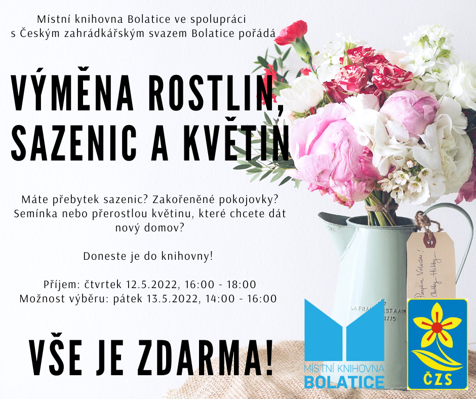 Výměna rostlin, sazenic a květin 