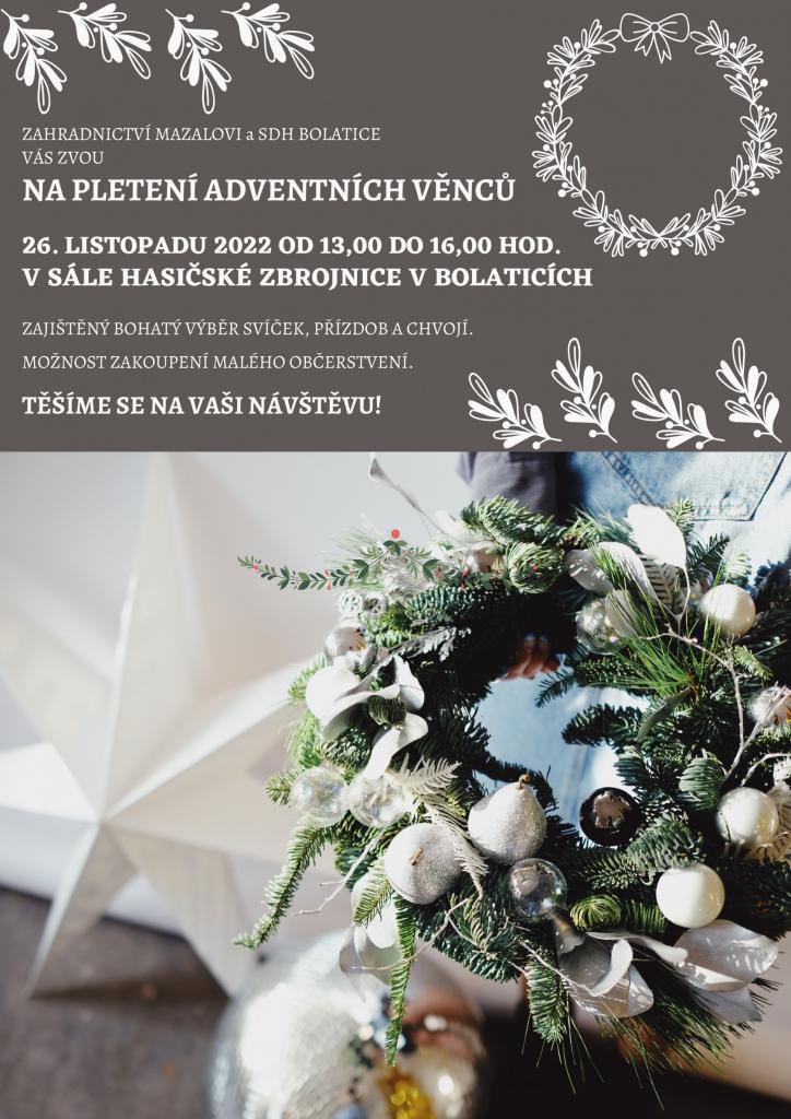 Pletení adventních věnců 