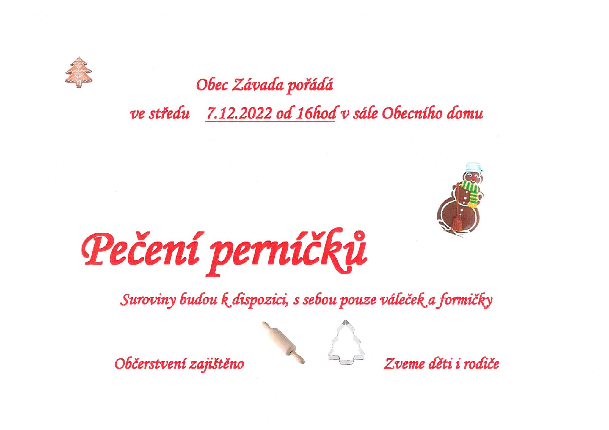 Pečení perníčků 