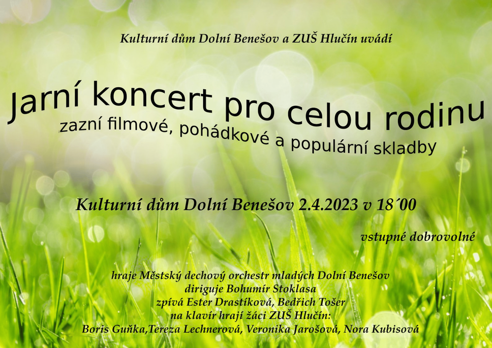 Jarní koncert pro celou rodinu 