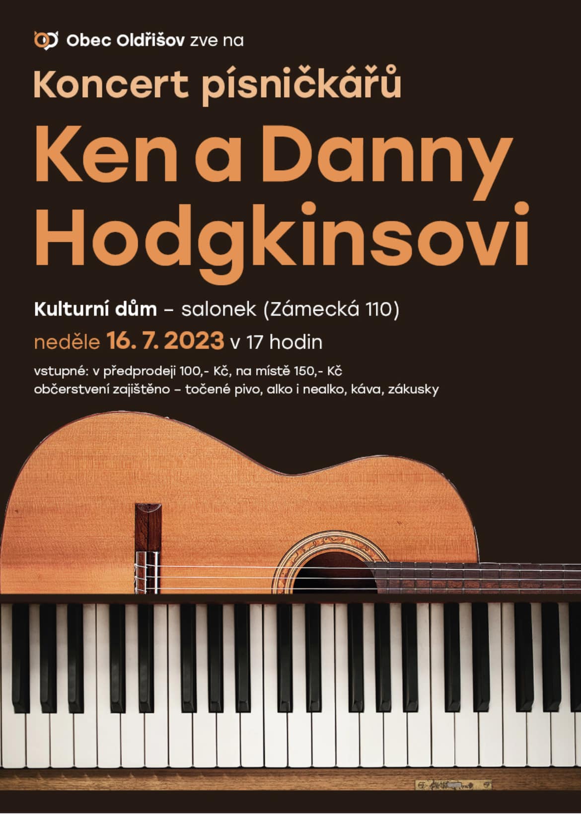 Koncert písničkářů Ken a Danny Hodginsovi