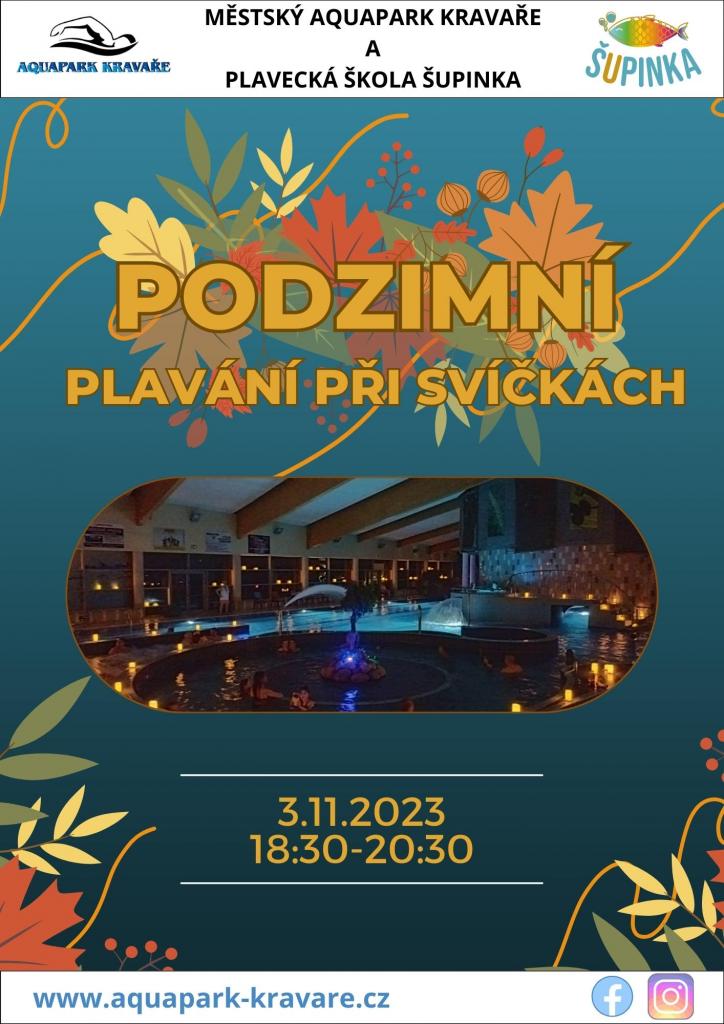 Podzimní plavání při svíčkách 