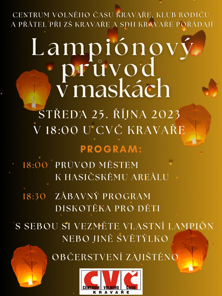 Lampionový průvod v maskách 