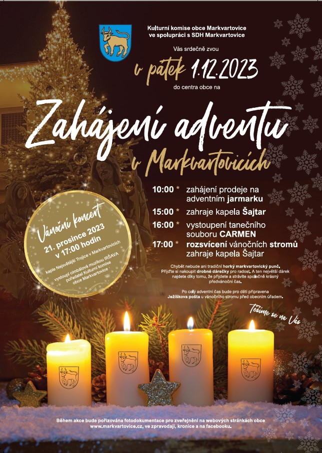 Zahájení adventu v Markvartovicích