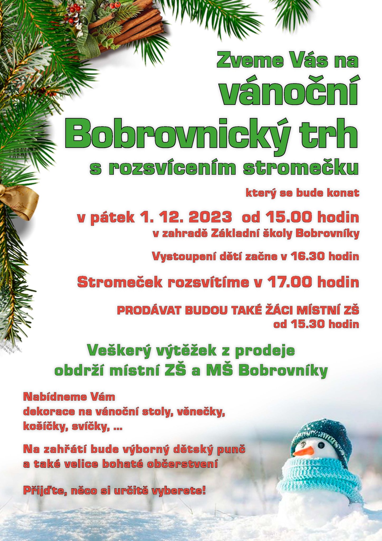 Vánoční Bobrovnický trh 
