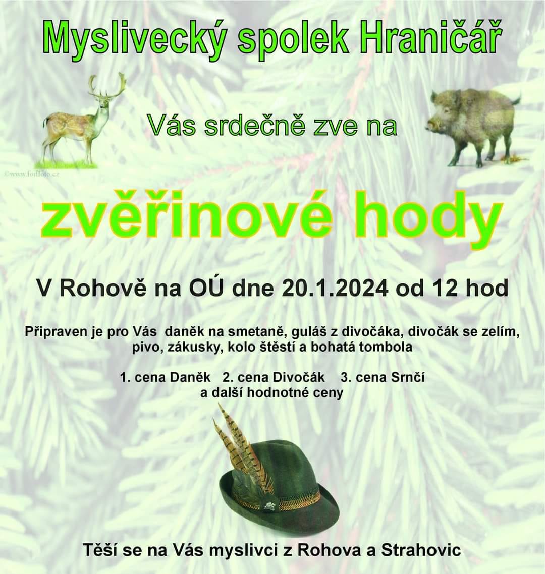 Zvěřinové hody - Rohov