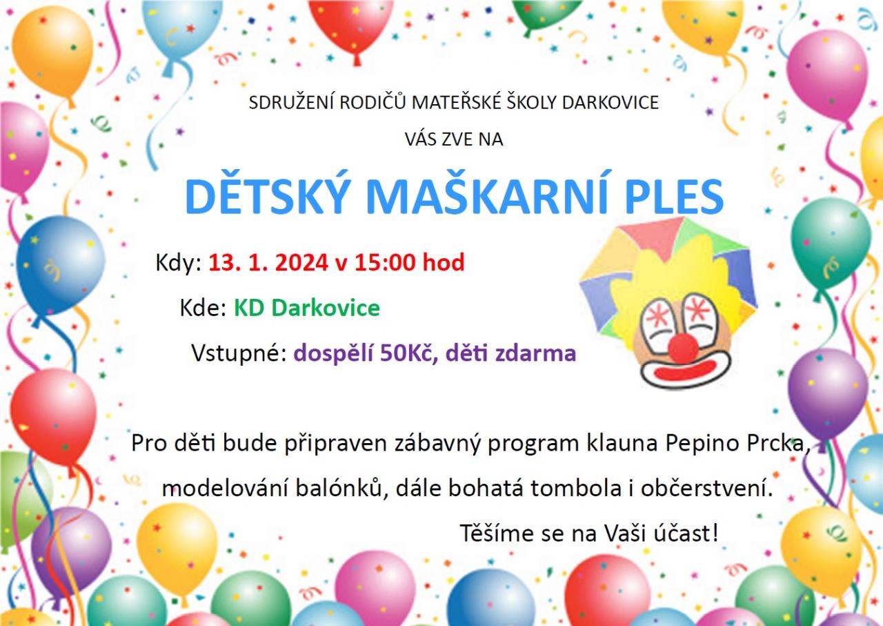 Dětský maškarní ples 