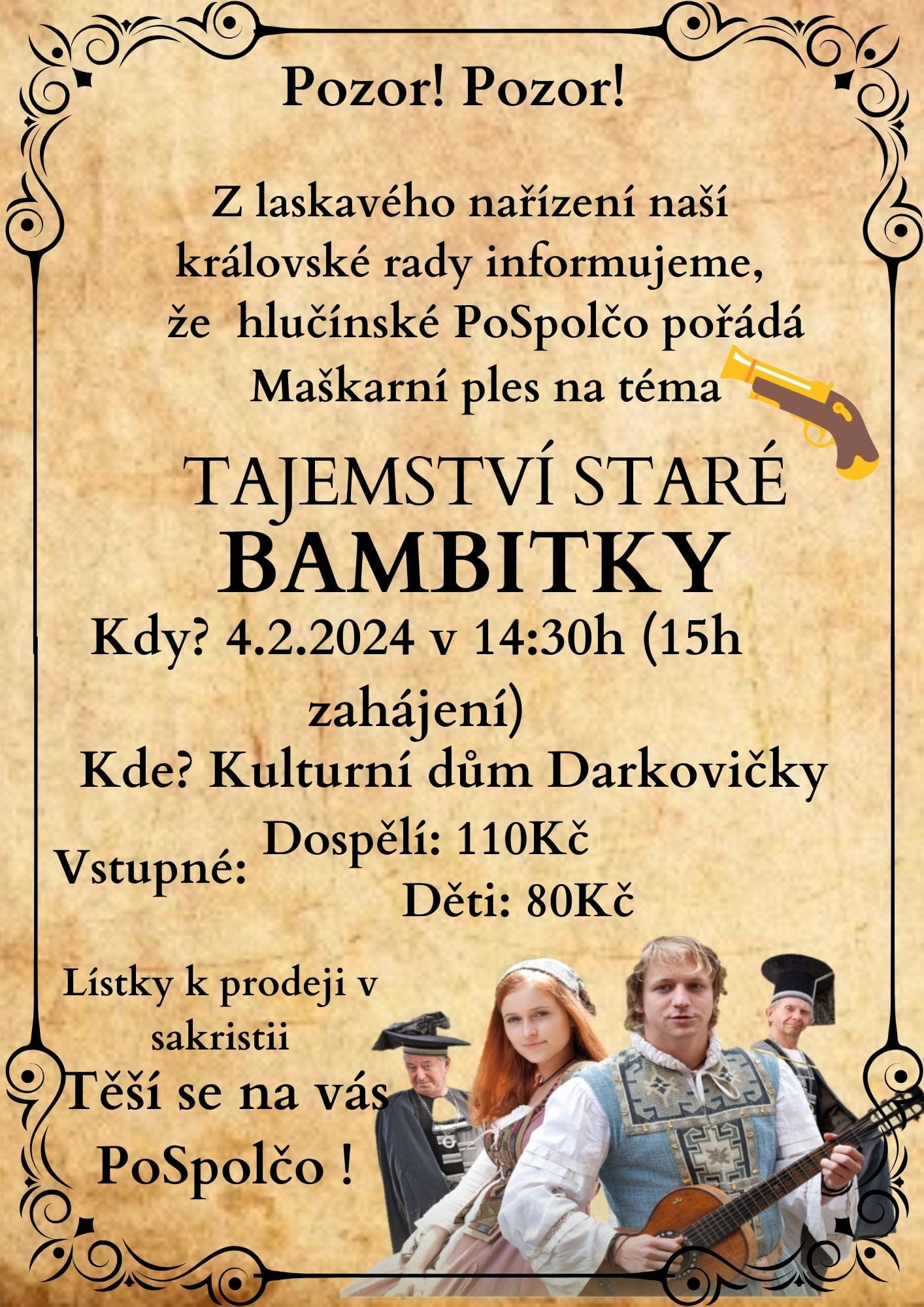 TAJEMSTVÍ STARÉ BAMBITKY - maškarní ples