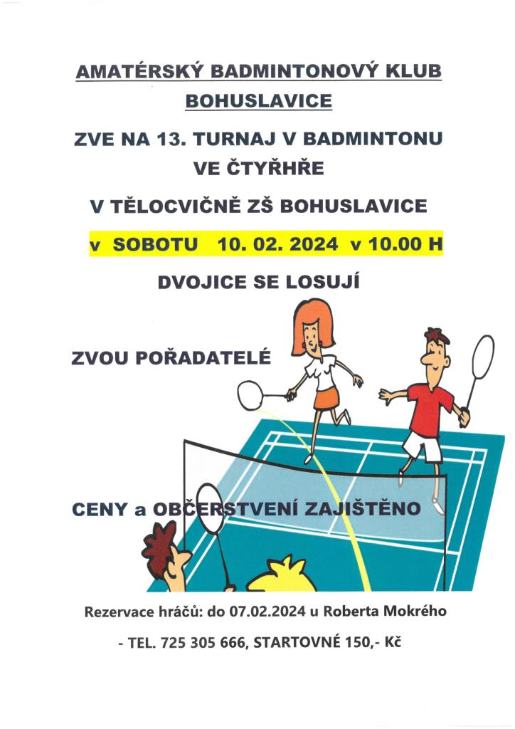 13. turnaj v badmintonu