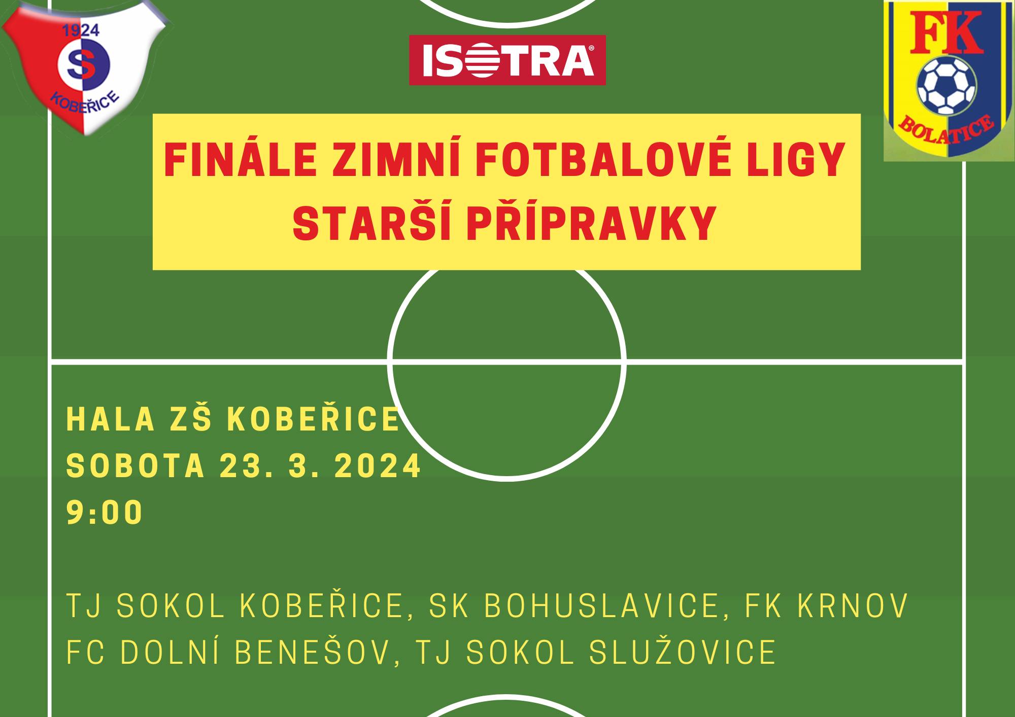 FINÁLE ZIMNÍ FOTBALOVÉ LIGY STARŠÍ PŘÍPRAVKY