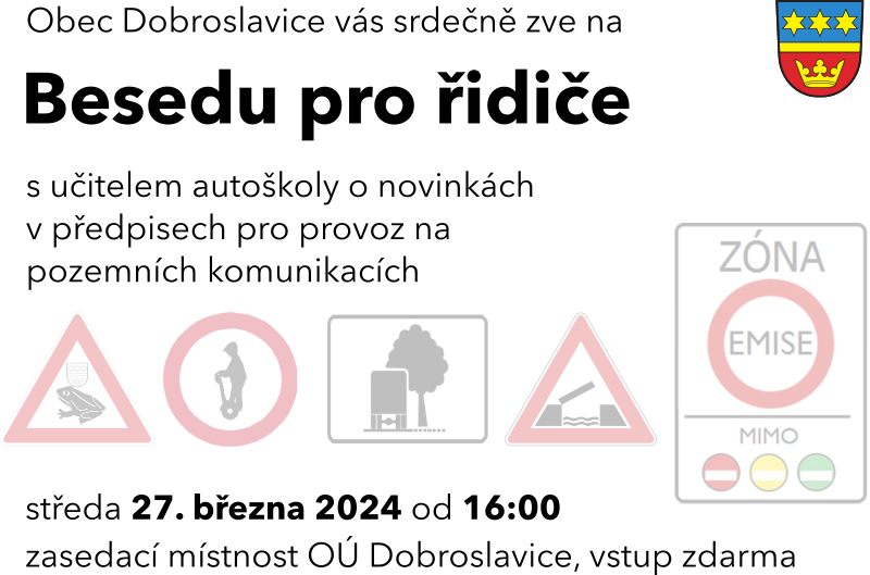 BESEDA PRO ŘIDIČE - DOBROSLAVICE
