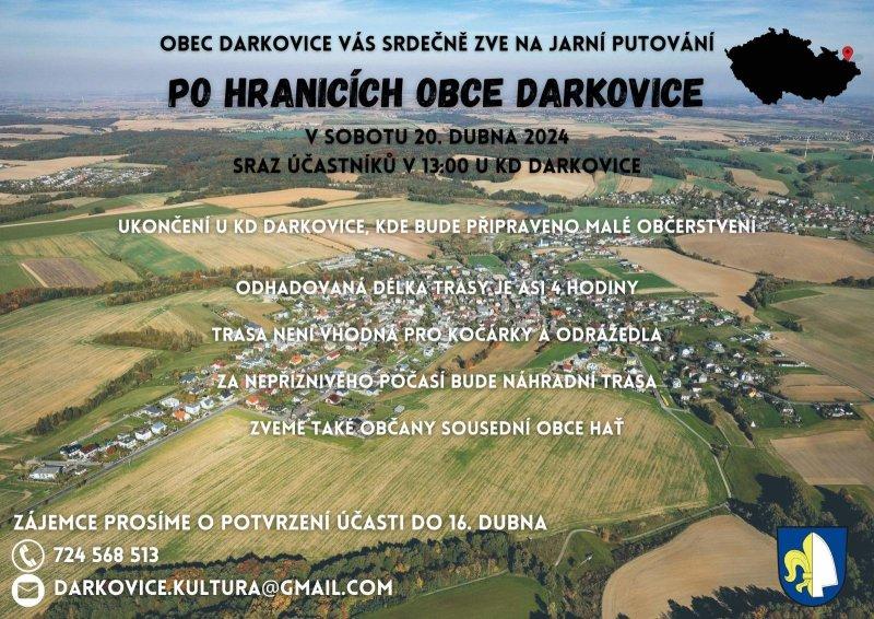 PUTOVÁNÍ PO HRANICÍCH OBCE DARKOVICE