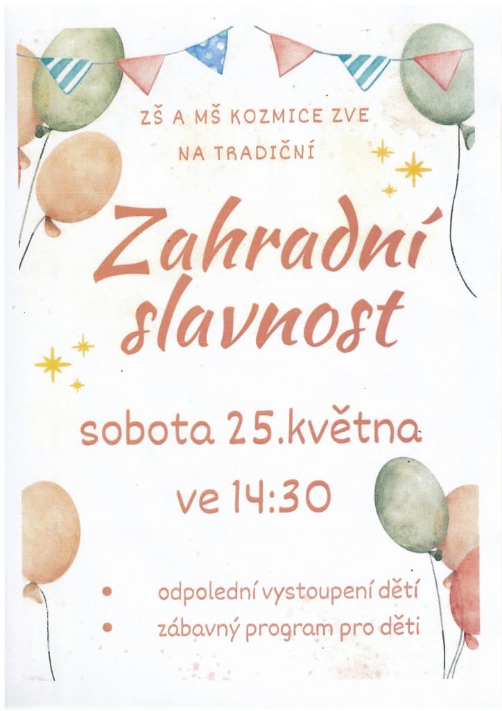 ZAHRADNÍ SLAVNOST