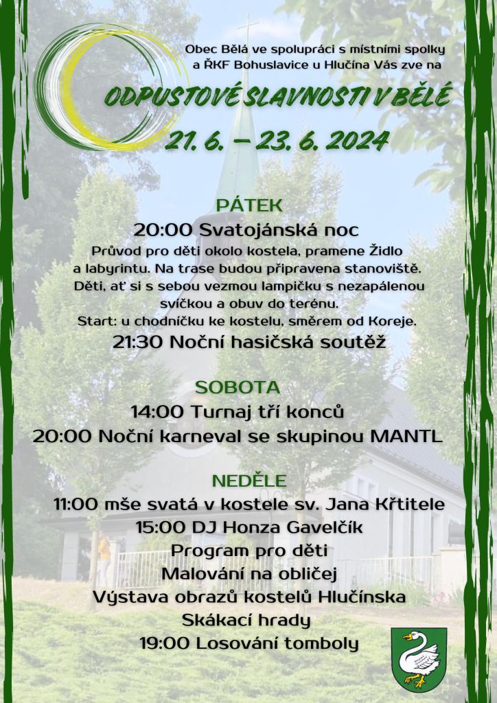 ODPUSTOVÉ SLAVNOSTI V BĚLÉ