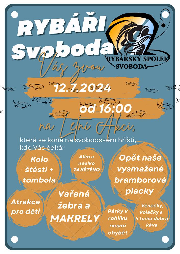 RYBÁŘI SVOBODA - LETNÍ AKCE