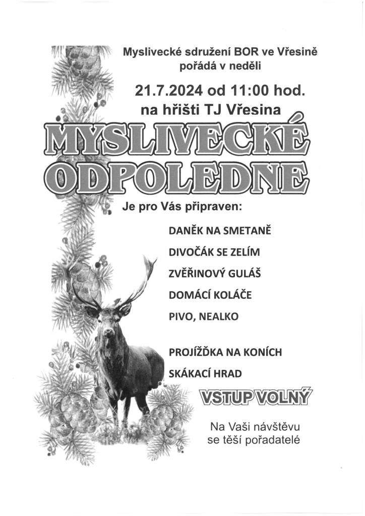 MYSLIVECKÉ ODPOLEDNE 