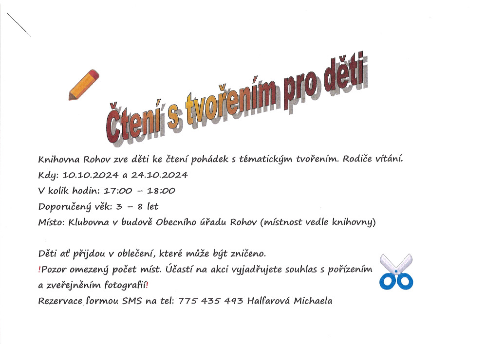 Čtení s tvořením pro děti 