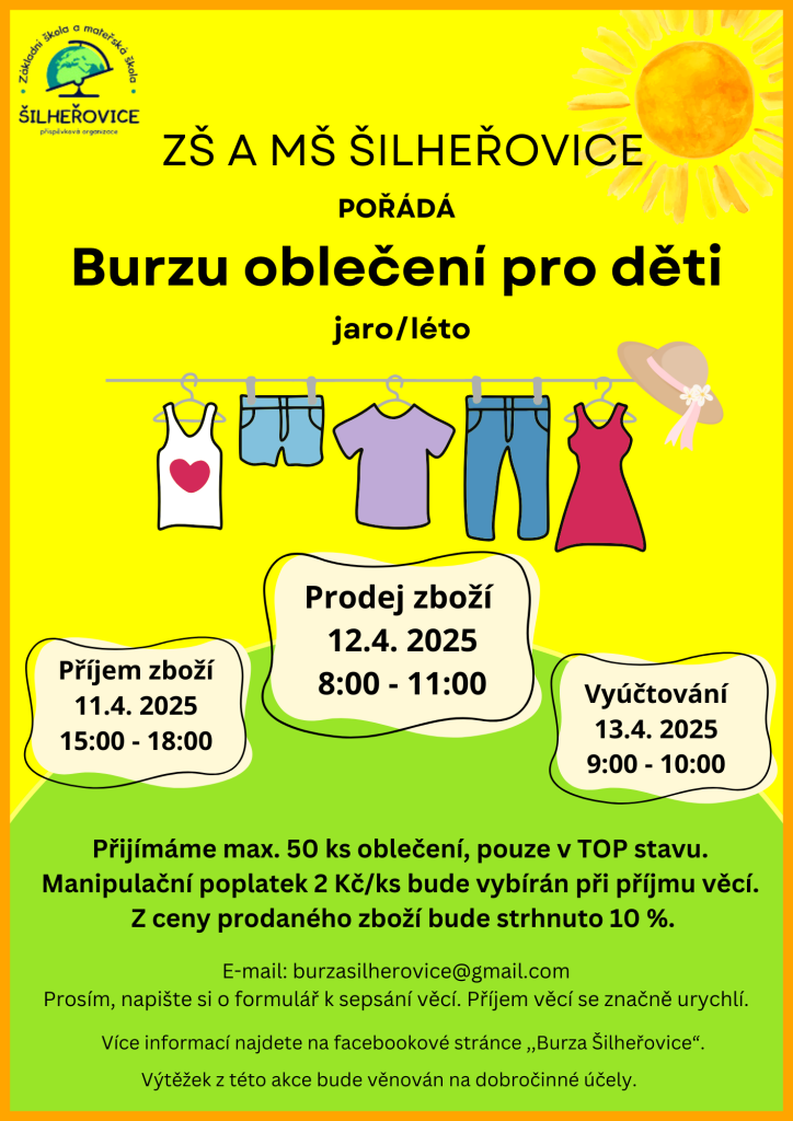 Burza oblečení pro děti 