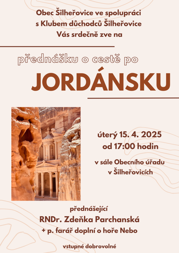 Přednáška o cestě po Jordánsku