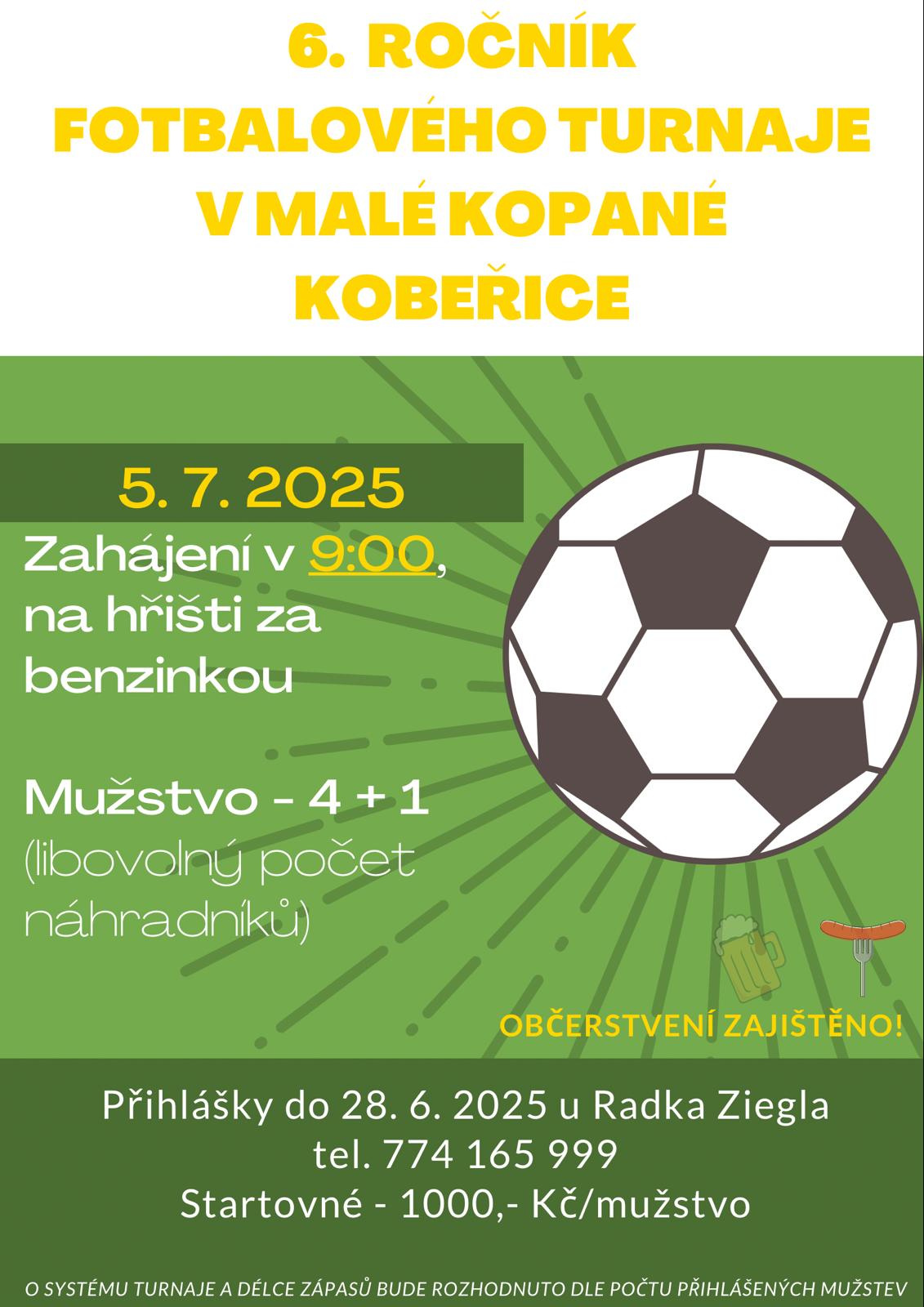 Fotbalový turnaj Kobeřice