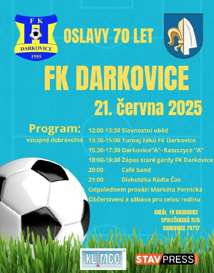 OSLAVY 70 LET FK DARKOVICE