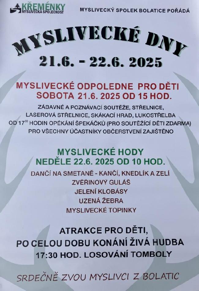 MYSLIVECKÉ DNY 
