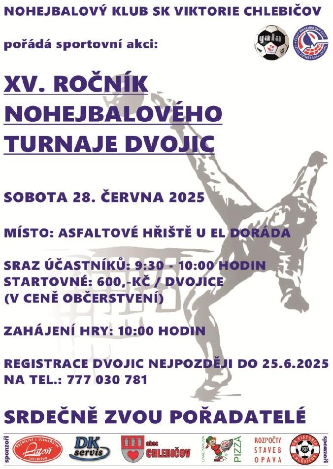 NOHEJBALOVÝ TURNAJ DVOJIC 