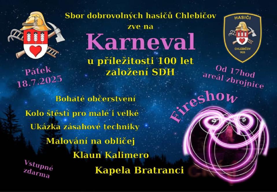 Karneval SDH Chlebičov
