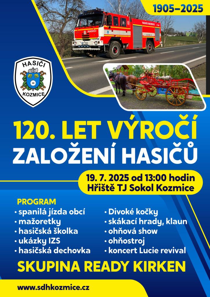 120 let hasičů Kozmice