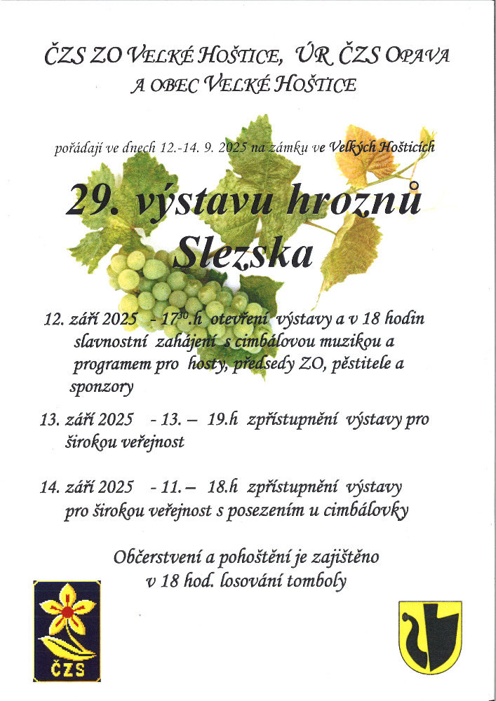 29. Výstava hroznů Slezska