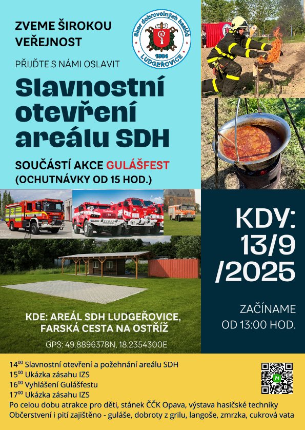Slavnostní otevření areálu SDH