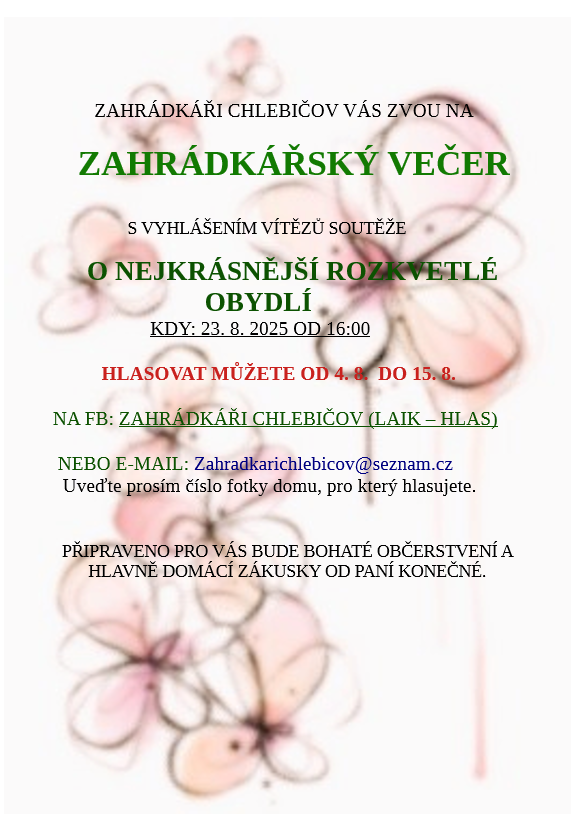Zahrádkářský večer