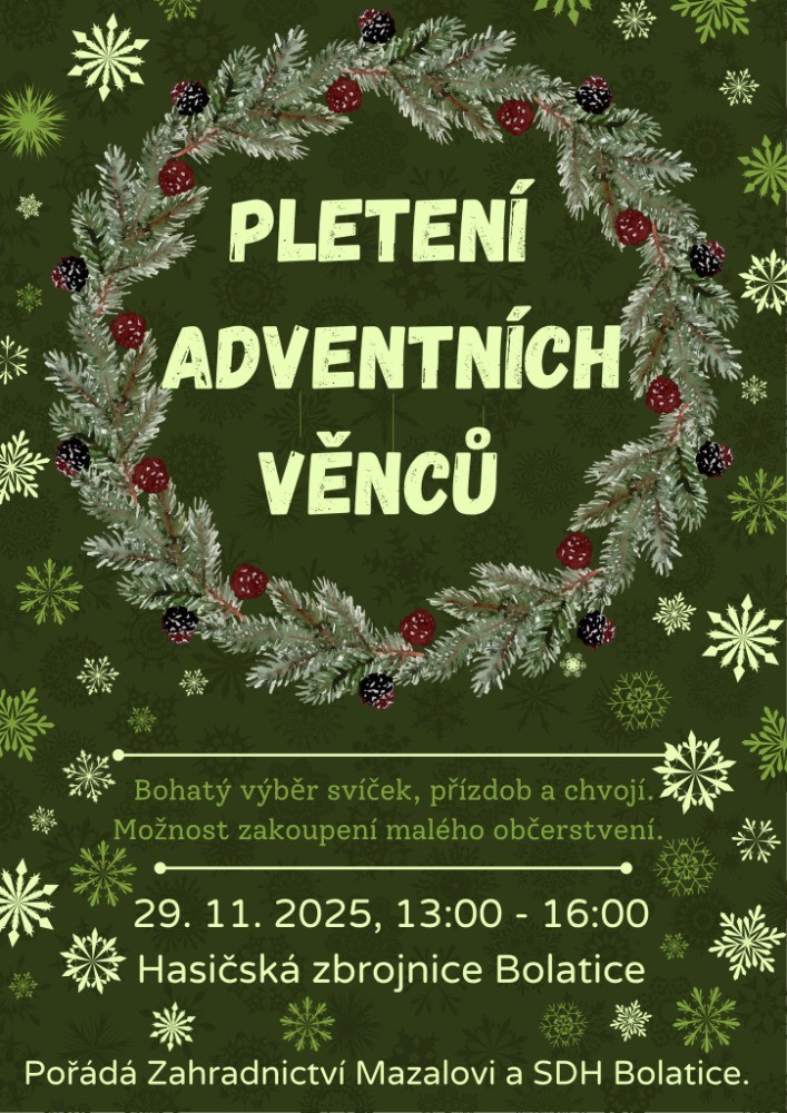 Pletení adventních věnců