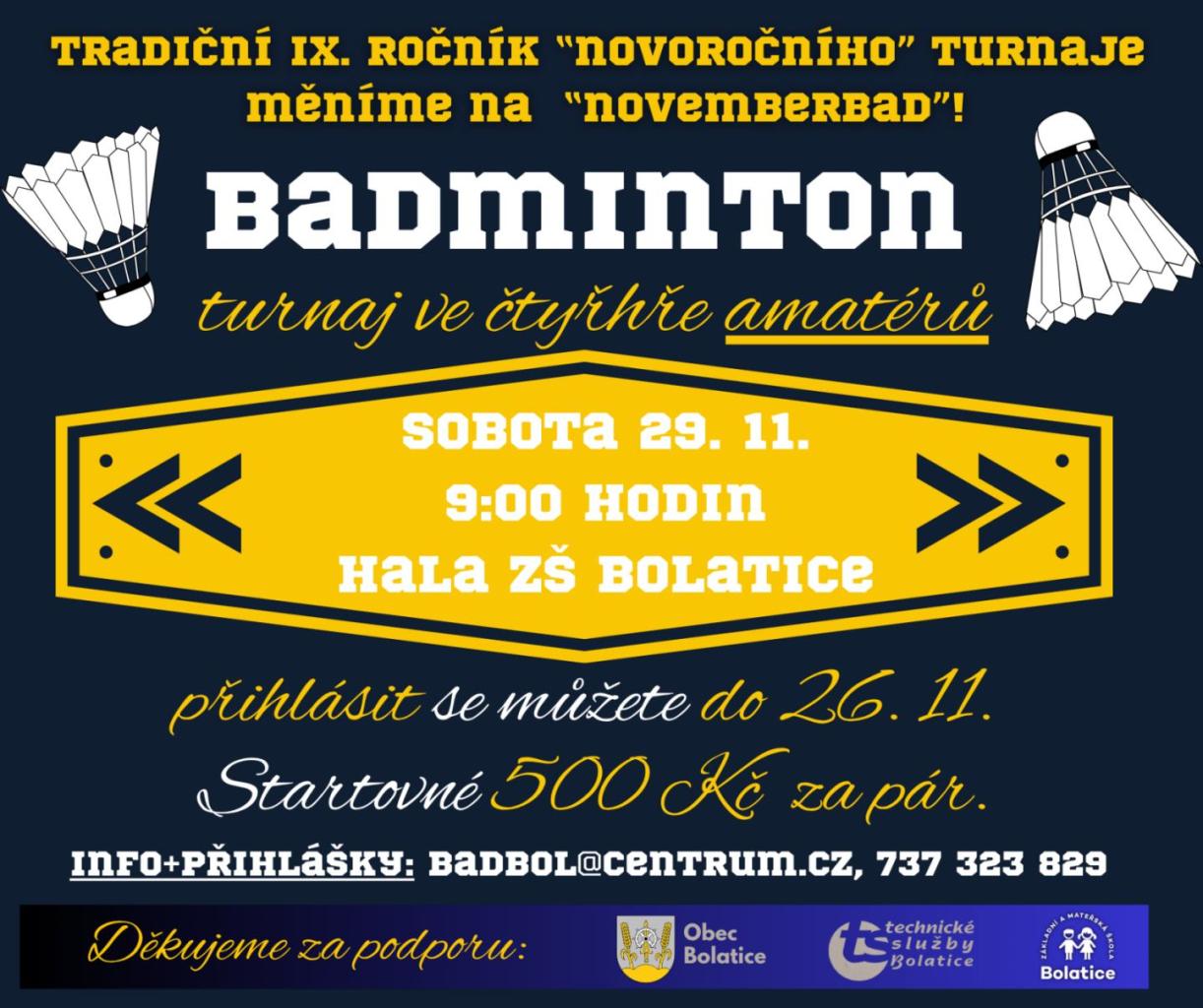 Badminton turnaj