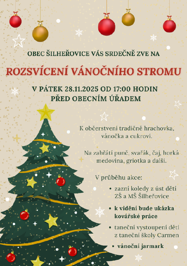 Rozsvícení vánočního stromu