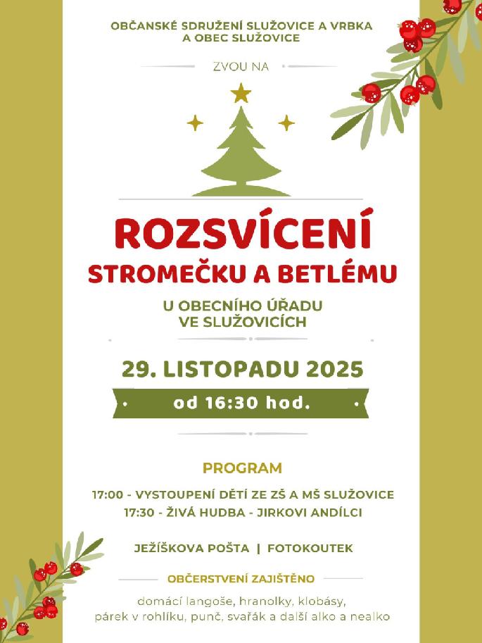 Rozsvícení stromečku a betlému