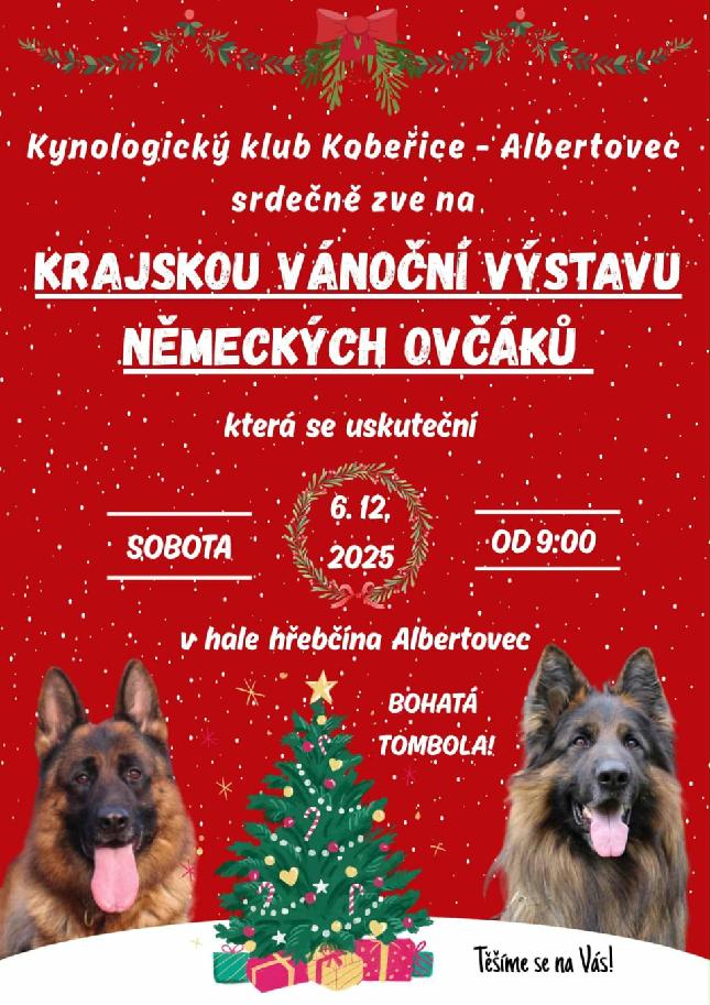 Krajská vánoční výstava německých ovčáků
