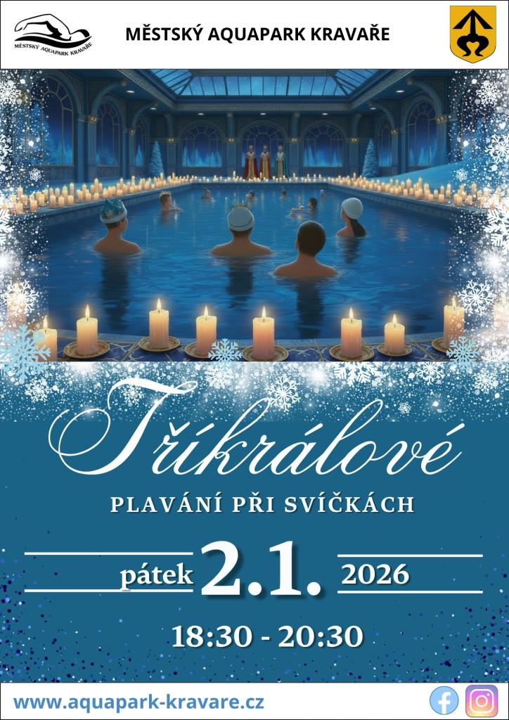 Tříkrálové plavání při svíčkách 