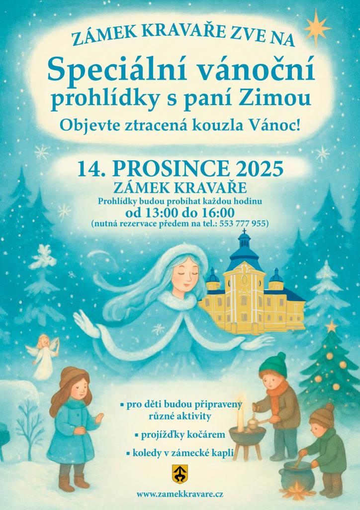 Speciální vánoční prohlídky s paní Zimou