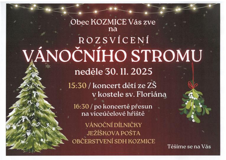 Rozsvícení vánočního stromu