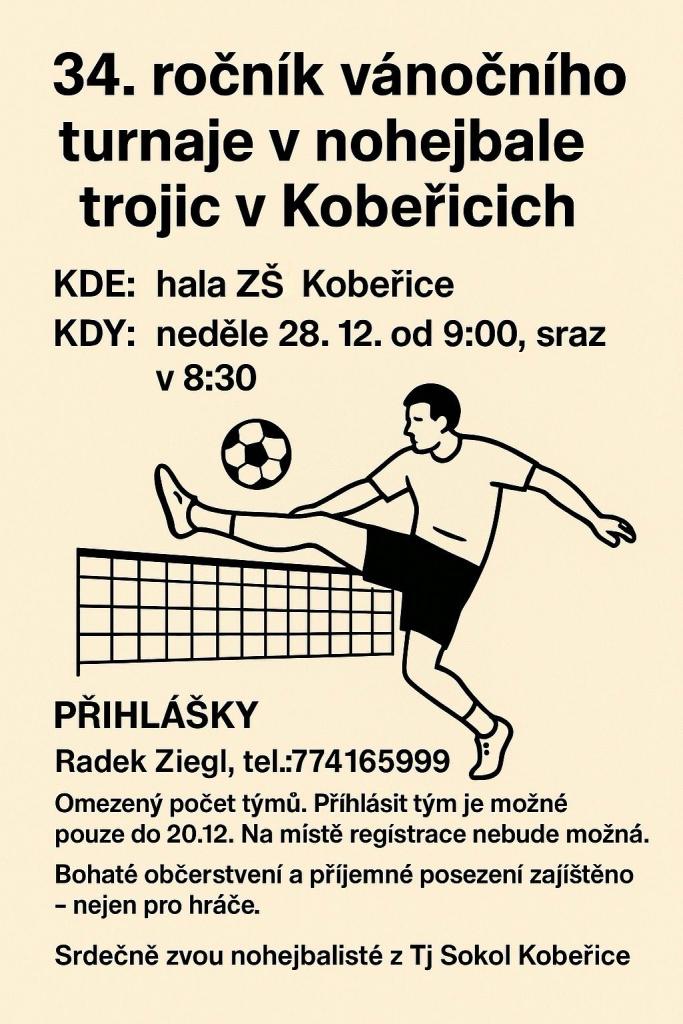 Vánoční turnaj v nohejbale