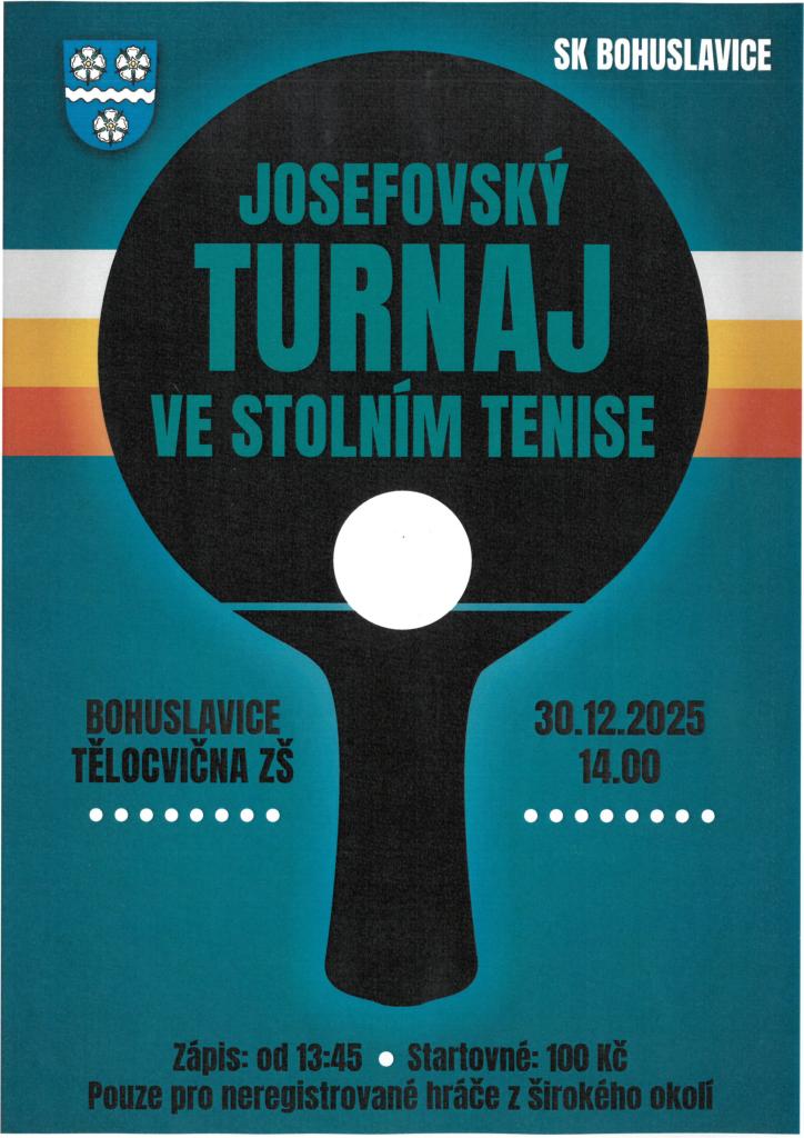 JOSEFOVSKÝ TURNAJ VE STOLNÍM TENISE