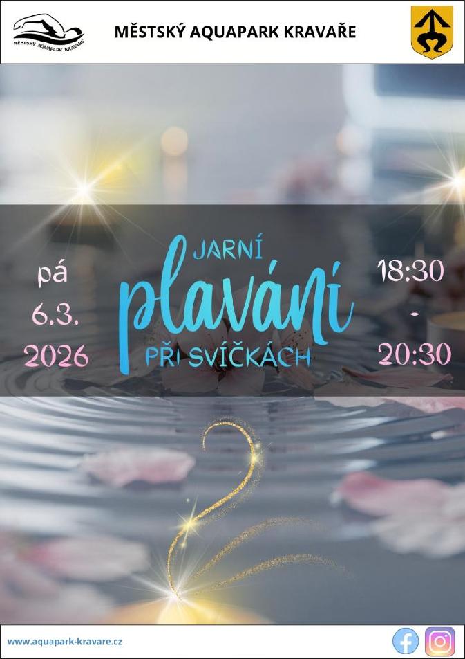 Jarní plavání při svíčkách 