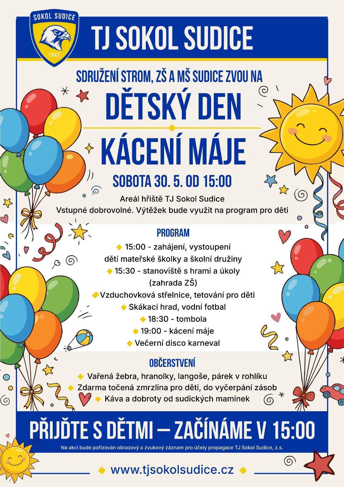 Dětský den a kácení máje