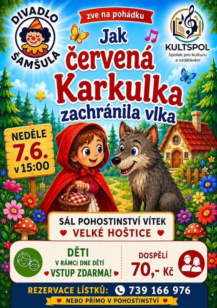 Pohádka "Jak červená Karkulka zachránila vlka"